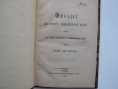 kniha Obsahy ze spisův čelnějších mužů, Tisk a náklad Vendelína Steinhausera 1881