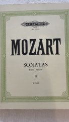 kniha SONATAS Piano/Klavier volume II Mozart - Urtext, Edition Peters 1981