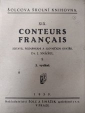 kniha Conteurs français, Šolc a Šimáček 1930