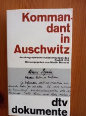 kniha Kommandant in Auschwitz,  Deutscher Taschenbuch Verlag 1998