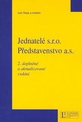 kniha Jednatelé s.r.o., představenstvo a.s. práva, povinnosti, odpovědnost, Linde 2003