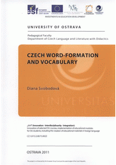 kniha Czech word-formation and vocabulary, University of Ostrava 2011
