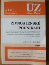 kniha Živnostenské podnikání podle stavu k 26.9.2005, Sagit 2005