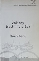 kniha Základy trestního práva, Institut mezioborových studií 2006