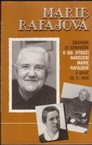 kniha Marie Rafajová sborník ze semináře k 100. výročí narození Marie Rafajové v Brně 30. 11. 1996, Místní odbor Kostnické jednoty 1998