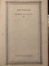 kniha České divadlo IV, Státní nakladatelství krásné literatury, hudby a umění 1958