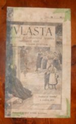 kniha Vlasta, sirotek z Červeného Hrádku, nešťastná oběť krásné hříšnice Sensační rom. z našich dnů, Adolf Synek 1902