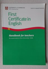 kniha First Certificate in English Handbook for teachers, Cambridge University Press 2007