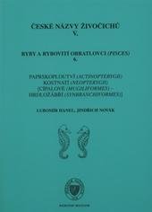 kniha České názvy živočichů. V., - Ryby a rybovití obratlovci (Pisces)., Národní muzeum 2009