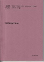 kniha Matematika I, České vysoké učení technické 2013