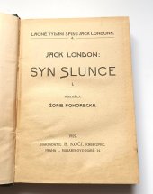 kniha Syn slunce, B. Kočí 1922