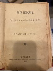 kniha Fata morgana povídka z vídeňského života, Cyrillo-Methodějská knihtiskárna (V. Kotrba) 1905