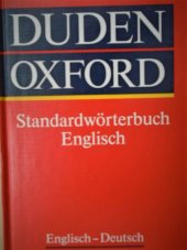 kniha Standardwörterbuch English Englisch - Deutsch, Deutsch - English, Oxford University Press 1991