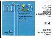 kniha Základní statistické údaje o kultuře v České republice 2009., NIPOS - Národní informační a poradenské středisko pro kulturu 2010