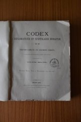 kniha Codex diplomaticus et epistolaris Moraviae bd. 11 Elter Band Vom 13. November 1375 bis 1390, Winiker & Co. 1885