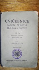 kniha Cvičebnice jazyka českého pro školy obecné. IV, Státní nakladatelství 1923