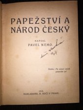 kniha Papežství a národ český, B. Kočí 1919