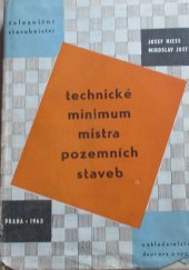 kniha Technické minimum mistra pozemních staveb, Nadas 1963