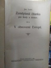 kniha Zeměpisná čítanka pro školy a domov. Díl 2, - V obnovené Evropě, Alois Šašek 1930