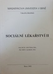 kniha Sociální lékařství II, Rektorát Masarykovy univerzity 1992