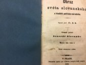 kniha Obraz světa slovanského s hlediště politicko-národního. Sv. 1, - Sousedé Slovanův, Spol. pro vydávání laciných kněh č. 1868