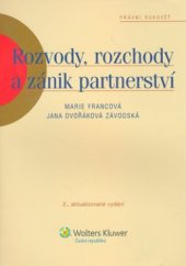 kniha Rozvody, rozchody a zánik partnerství, Wolters Kluwer 2010