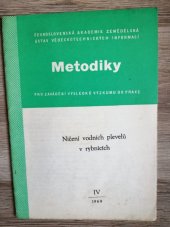 kniha Ničení vodních plevelů v rybnících, Ústav vědeckotechnických informací 1969