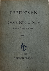 kniha Symfonie Nr. 9 d moll Opus 125 Nr. 509, Edition Peters 1956