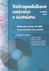 kniha Vnitropodnikové směrnice v účetnictví, Grada 2002