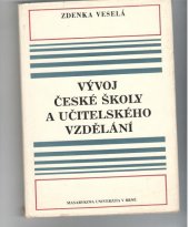 kniha Vývoj české školy a učitelského vzdělání, Masarykova univerzita 1992