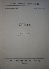 kniha Optika Určeno pro posl. fak. elektrotechn., SNTL 1964