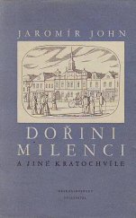 kniha Dořini milenci a jiné kratochvíle, Československý spisovatel 1954