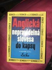 kniha Anglická nepravidelná slovesa do kapsy, Erika 1992