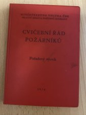 kniha Cvičební řád požárníků pořadový výcvik, TEPS místního hospodářství 1983