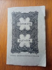 kniha Zlý vítr, Arthur Novák 1922