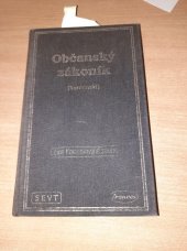 kniha Občanský zákoník komentář, SEVT 1991