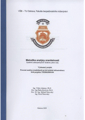 kniha Metodika analýzy zranitelnosti systémů zabezpečujících dodávku pitné vody, Sdružení požárního a bezpečnostního inženýrství 2009