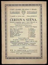 kniha Čertova stěna komicko-romantická opera ve 3 dějstvích, Fr. A. Urbánek a synové 1926