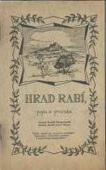 kniha Hrad Rabí popis a průvodce, Spolek pro zachování uměleckých, historických i přírodních památek v soud. okresu horažďovickém 1928