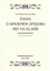 kniha Úvaha o správném způsobu hry na klavír, Paido 2002