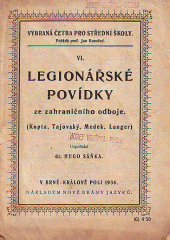 kniha Legionářské povídky ze zahraničního odboje (Kopta, Tajovský, Medek, Langer), Nová brána jazyků 1936