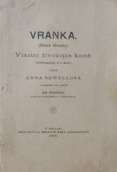 kniha Vranka vlastní životopis koně, A. Reinwart 1896