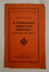 kniha Československo, SSSR a Německo [je Československo výpadní branou bolševismu?] ..., Svaz národního osvobození 1936