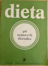 kniha Dieta při nemocech žlučníku, Avicenum 1987