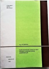 kniha Využití laboratorních rozborů pro návrh odvodnění a protierozní ochrany zemědělských půd, Výzkum. ústav meliorací 1975