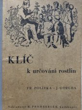 kniha Klíč k určování rostlin, Promberger 1948