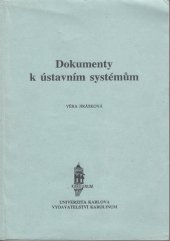 kniha Dokumenty k ústavním systémům, Karolinum  1996