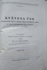 kniha Květena ČSR a ilustrovaný klíč k určení všech cévnatých rostlin, na území Československa planě rostoucích nebo běžně pěstovaných. Díl 1, Přírodovědecké nakladatelství 1950