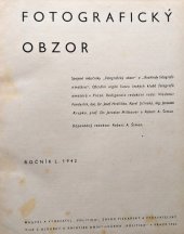 kniha Fotografický obzor svázaný ročník L. (1942), Politika 1942