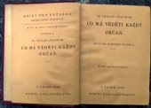 kniha Co má věděti každý občan, Státní nakladatelství 1923